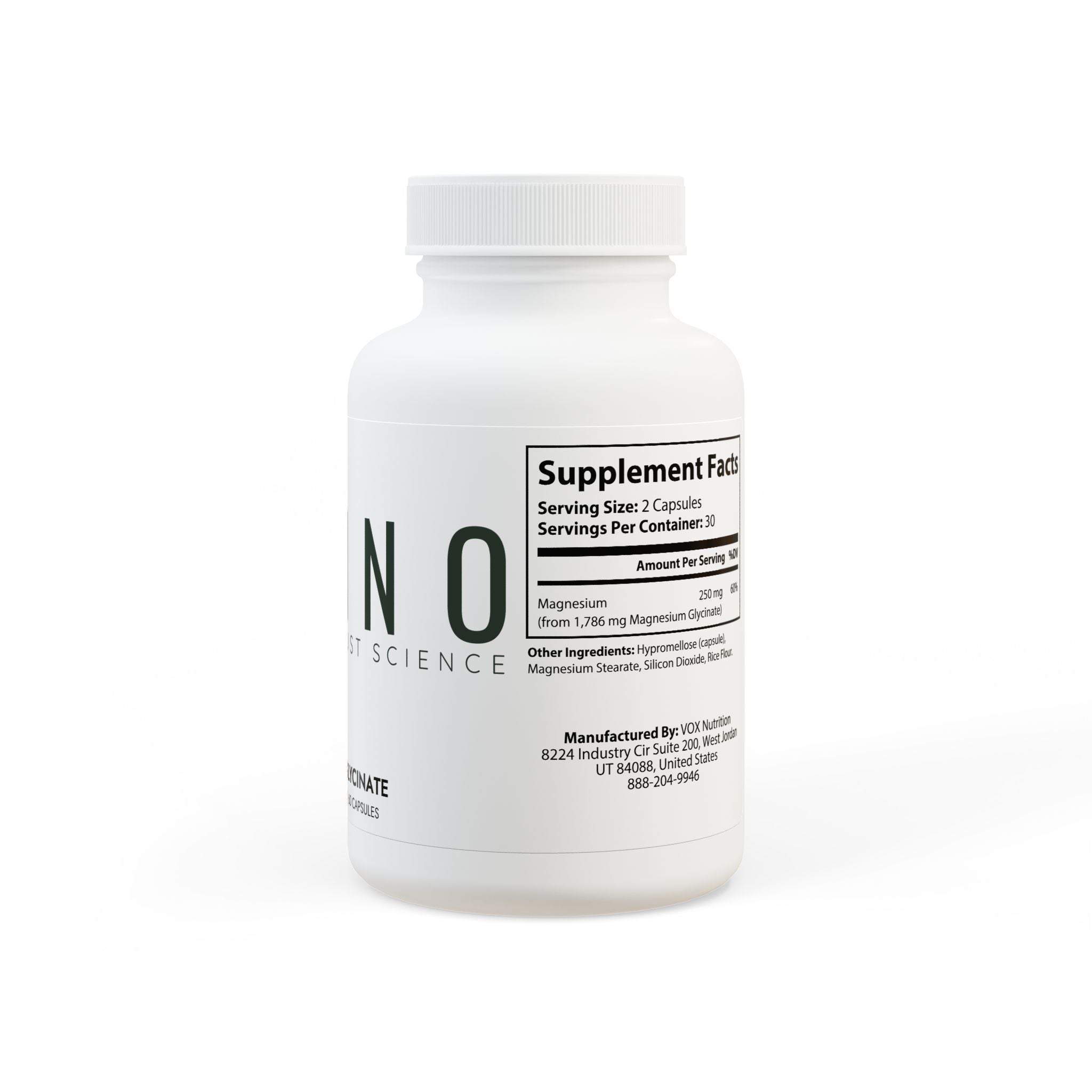 Magnesium Glycinate Supplement (60 Capsules)