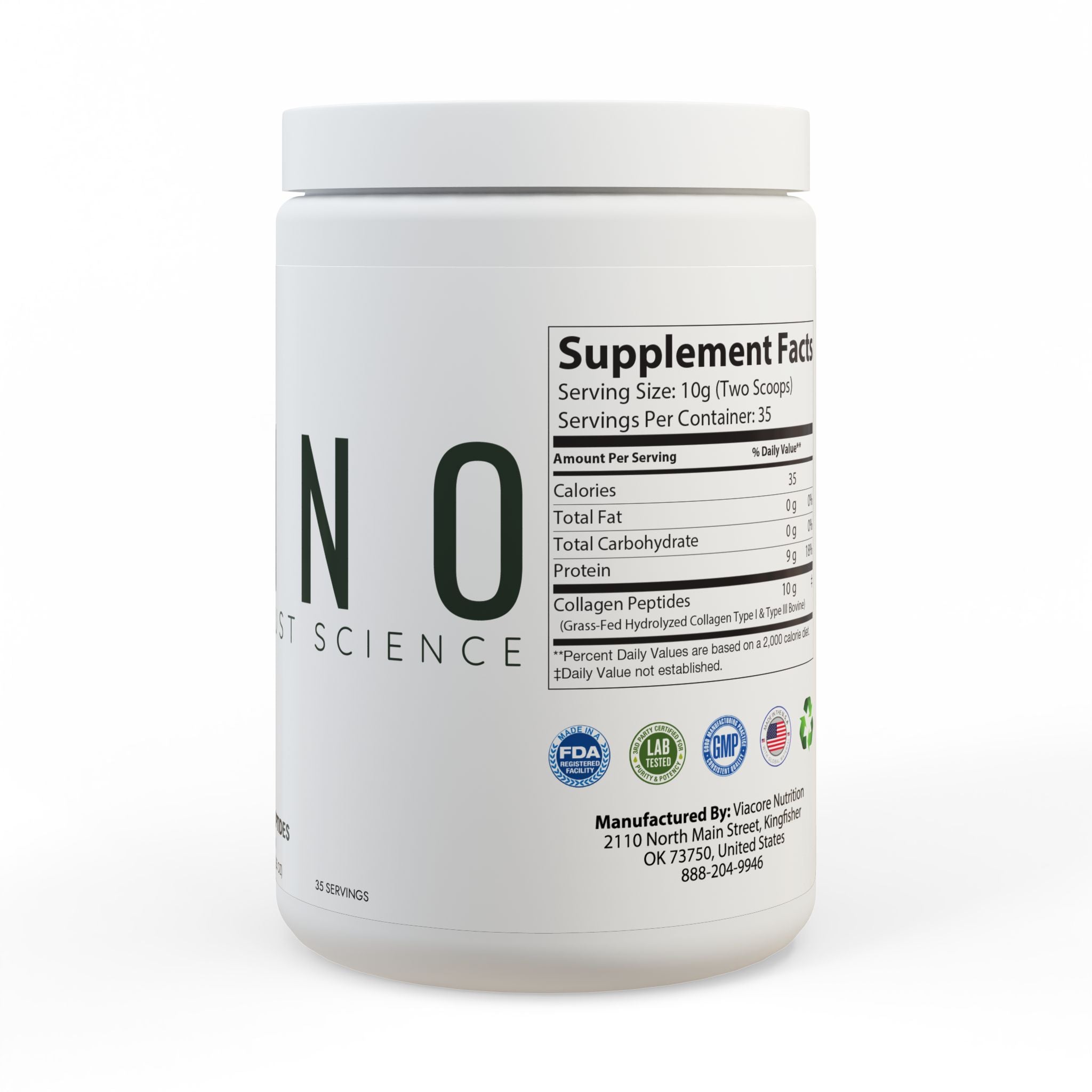 Collagen Peptides Type I & III Supplement (350g, 12.3oz)