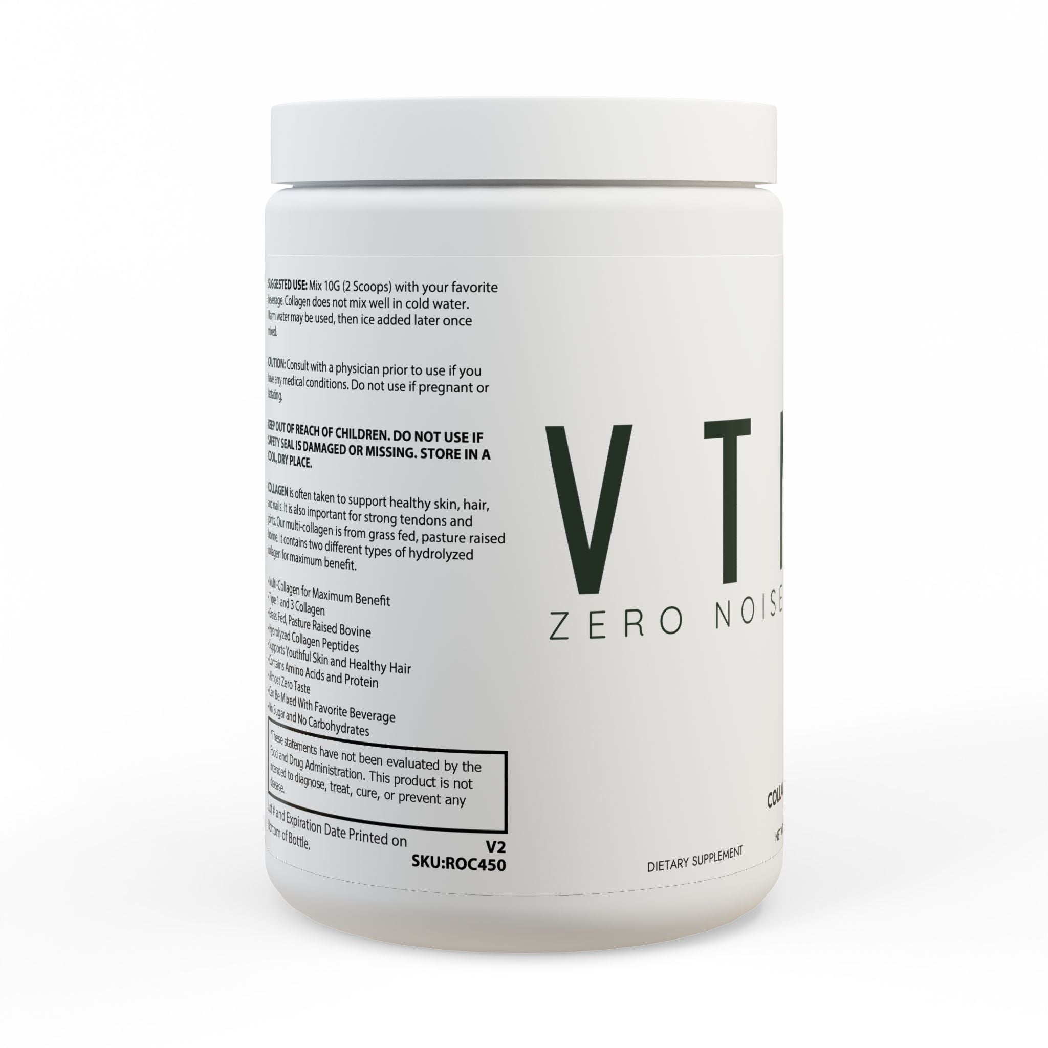 Collagen Peptides Type I & III Supplement (350g, 12.3oz)